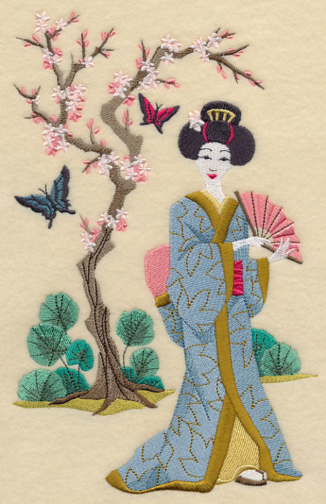 Geisha and Butterflies - Geisha