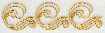 Sashiko Waves Border