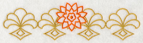 Sashiko Chrysanthemum Border