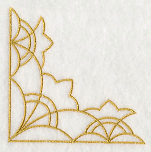 Sashiko Scalloped Corner