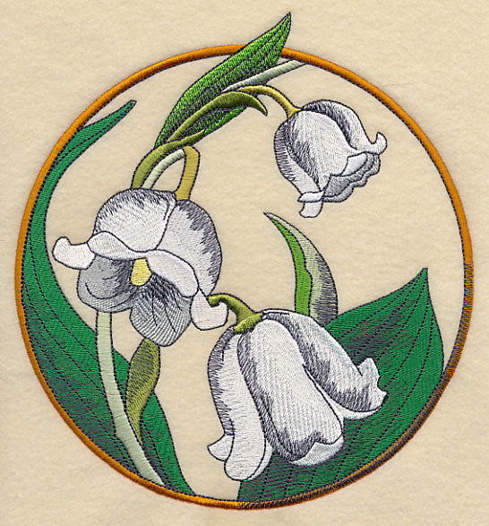 Elegant Flower Circle - Lily of the Valley
