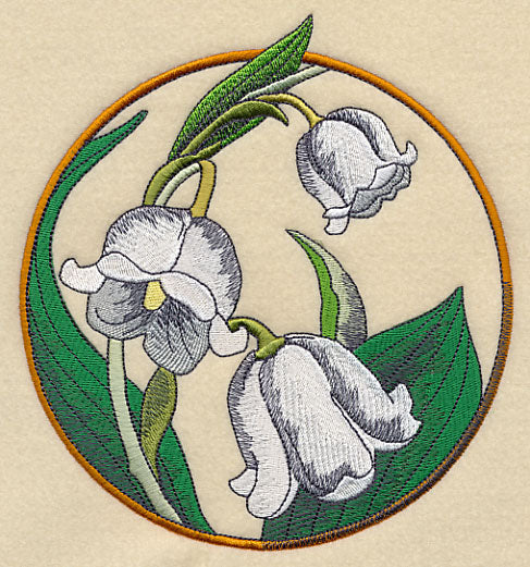Elegant Flower Circle - Lily of the Valley