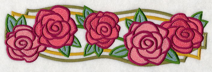 Art Deco Rose Border