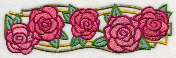 Art Deco Rose Border