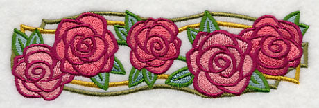 Art Deco Rose Border