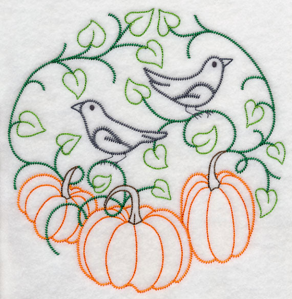 Crows in the Pumpkin Patch (Vintage)