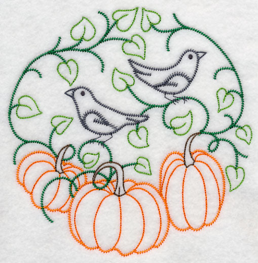 Crows in the Pumpkin Patch (Vintage)