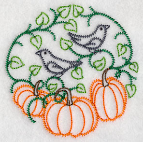 Crows in the Pumpkin Patch (Vintage)