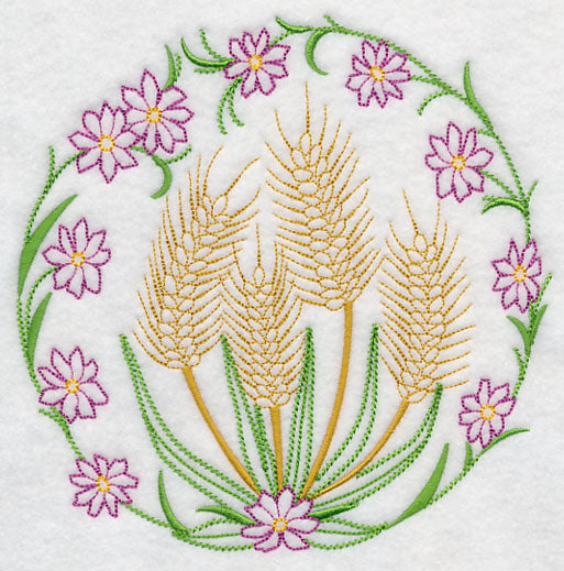 Wheat and Flowers (Vintage)