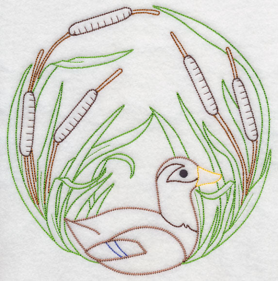 Swimming in Cattails (Vintage)