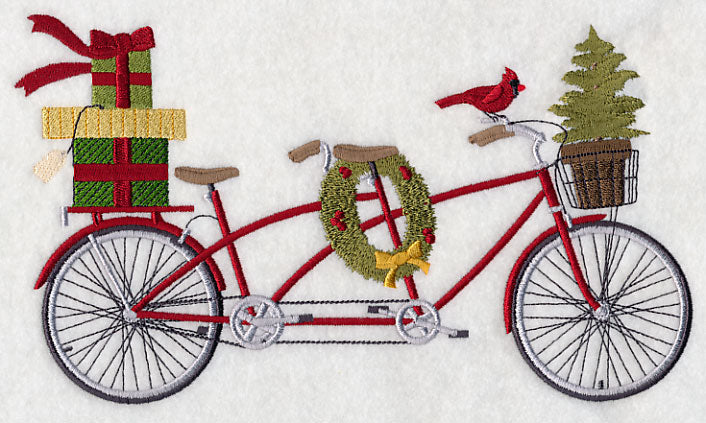 Merry Christmas Tandem Bicycle