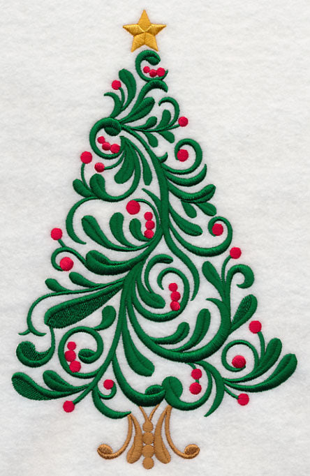 Festive Filigree Christmas Tree 2