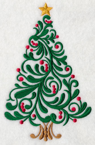 Festive Filigree Christmas Tree 2