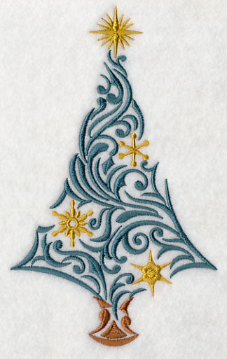 Festive Filigree Christmas Tree 4