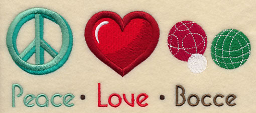 Peace Love Bocce