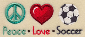 Peace Love Soccer