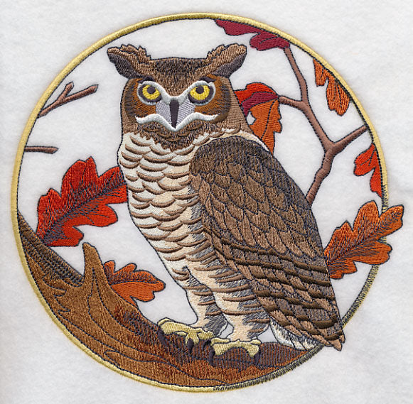 Great Horned Owl in Autumn