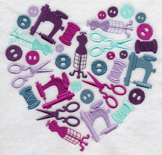 Sewing Silhouette Heart