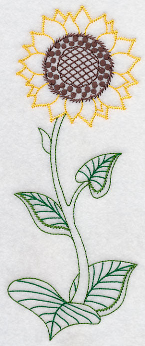 Long Stemmed Sunflower (Vintage)