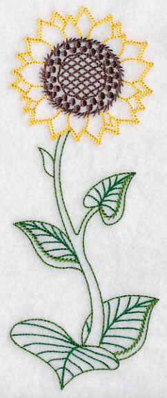 Long Stemmed Sunflower (Vintage)