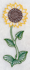 Long Stemmed Sunflower (Vintage)
