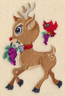 Merry Christmas Wine - Rudolph