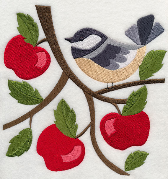 Chickadee in Apple Tree