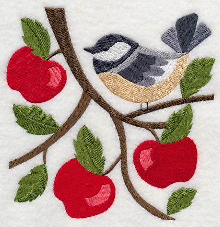 Chickadee in Apple Tree