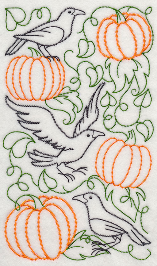 Crow and Pumpkin Medley (Vintage)