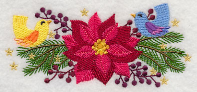 Birdies on Poinsettia & Pine