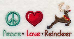 Peace Love Reindeer