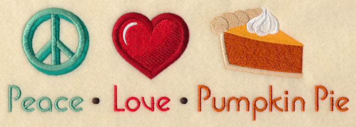 Peace Love Pumpkin Pie