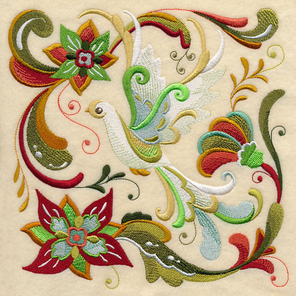 Christmas Peace Dove Square 1