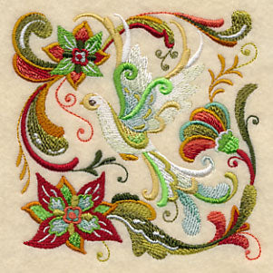 Christmas Peace Dove Square 1