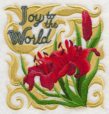 Christmas Spirit Blooms - Scarlet Lilies