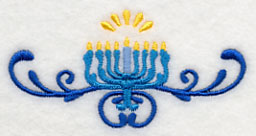 Happy Hanukkah Menorah