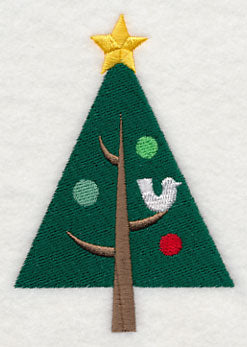 Perching in Christmas Tree - Bird 1