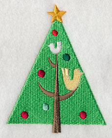 Perching in Christmas Tree - Bird 2