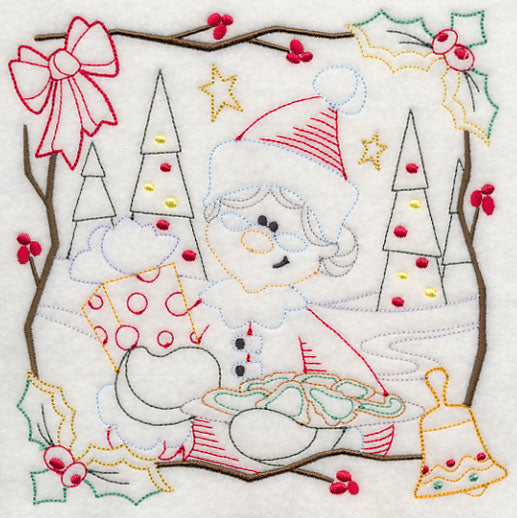 Country Christmas Square - Mrs. Claus (Vintage)