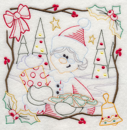 Country Christmas Square - Mrs. Claus (Vintage)