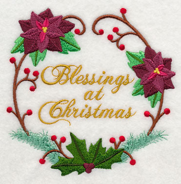 Blessings at Christmas Wreath