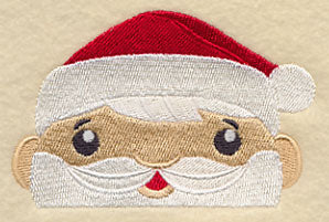 Peeking Santa