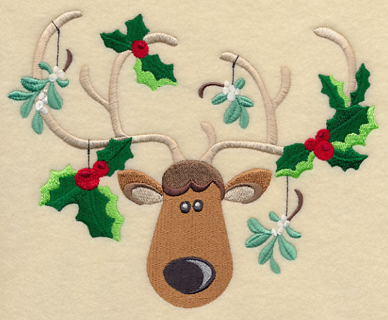 Holiday Antlers - Holly & Mistletoe