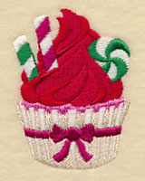 Christmas Candy Cupcake