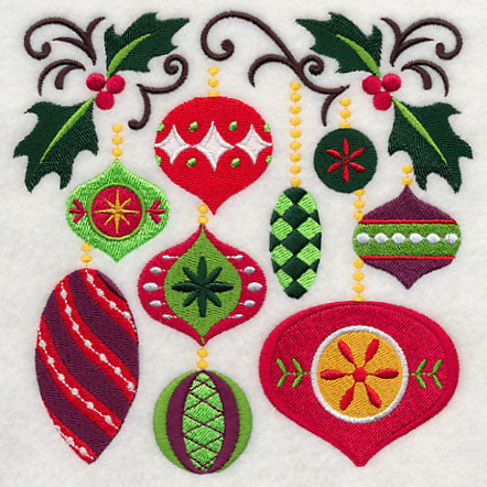 Fa La La Fancy Ornament Square