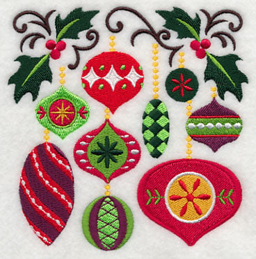 Fa La La Fancy Ornament Square