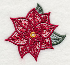 Light and Lovely Poinsettia Accent