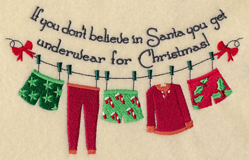 Believe in Santa Clothesline - His