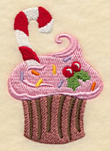 Candy Cane Cupcake
