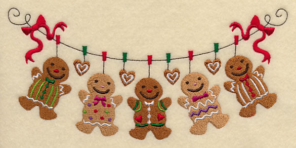 Gingerbread Cookie Clothesline
